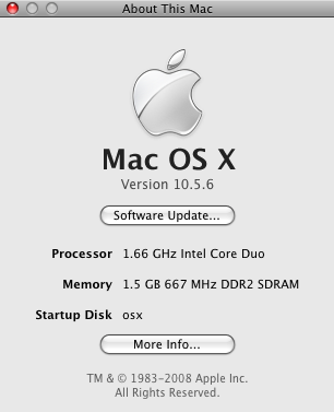 About this Mac panel.