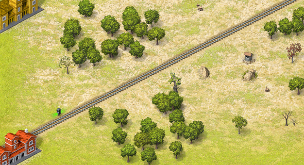 Straight track