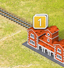 Two trains departing