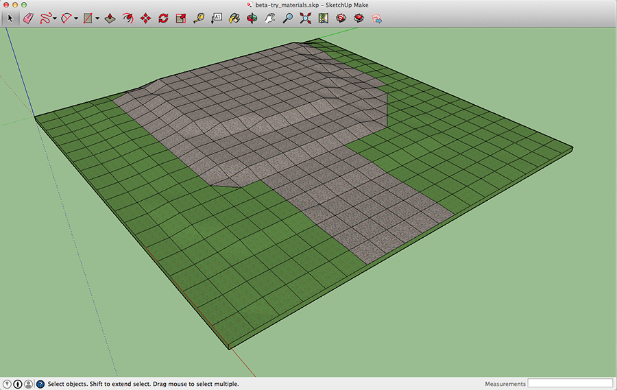 Applying textures to terrain model