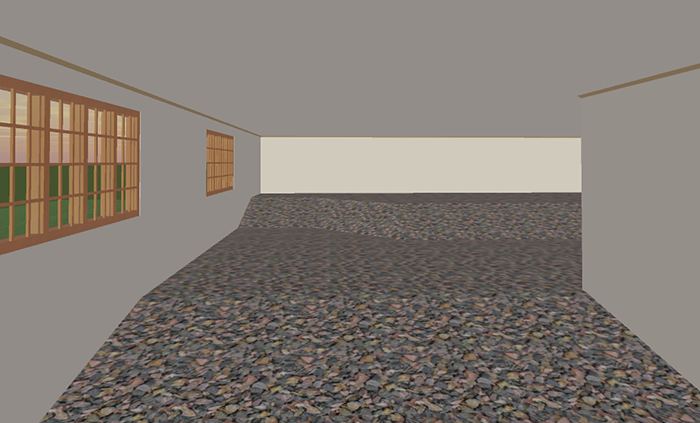 Floor inside the house.