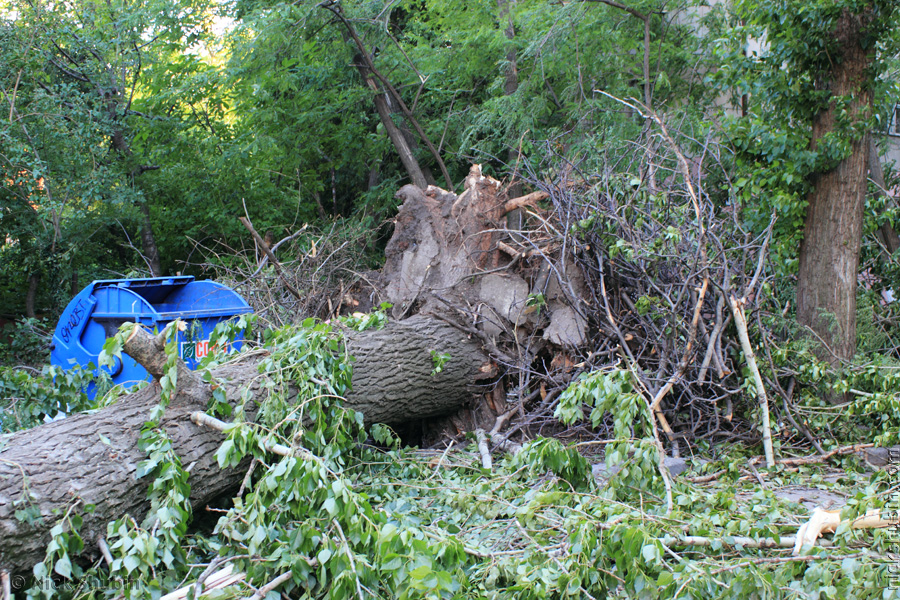 Strong wind hit Odessa.