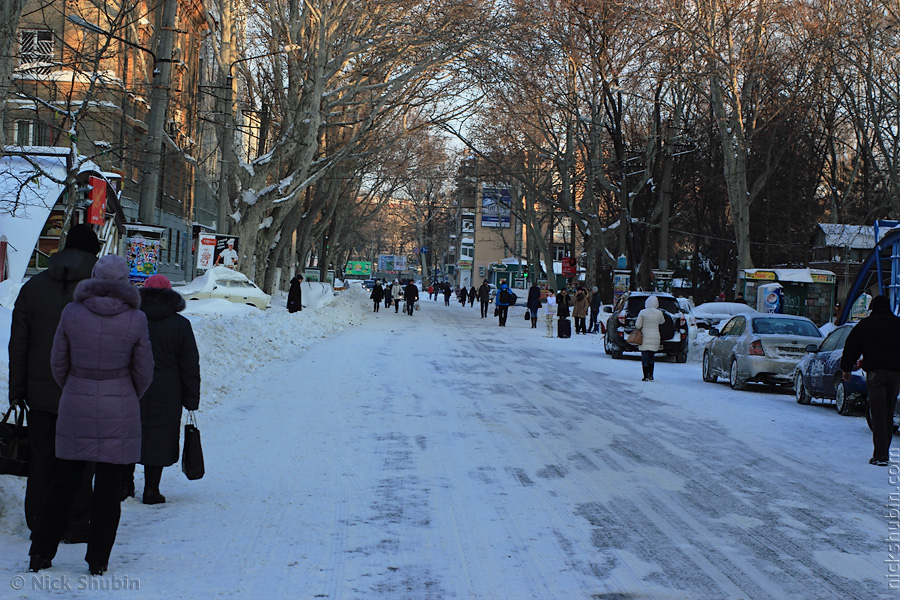 Odessa under thick snow