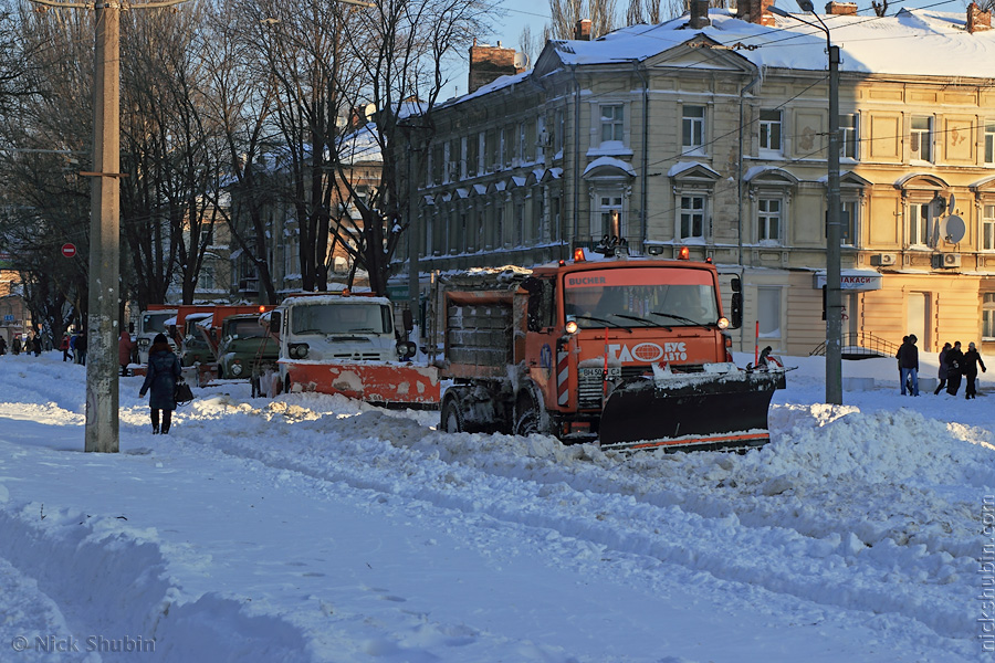 Odessa under thick snow