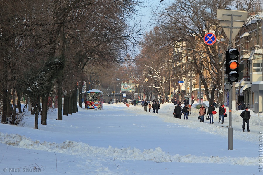Odessa under thick snow