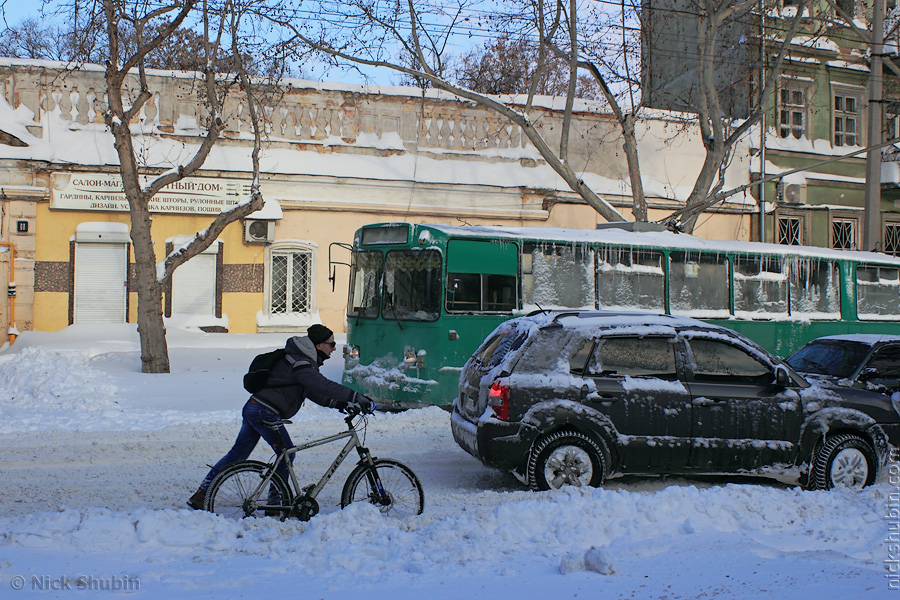 Odessa under thick snow