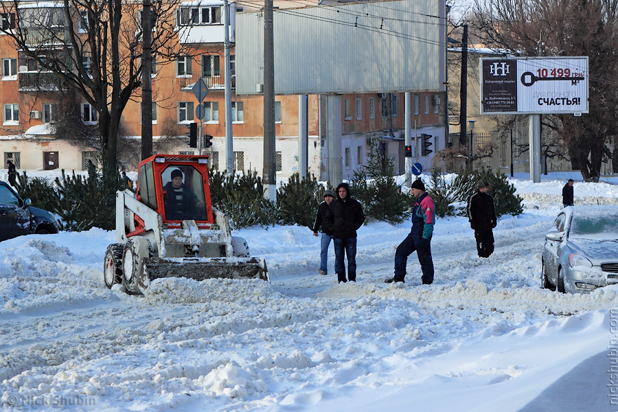 Odessa under thick snow