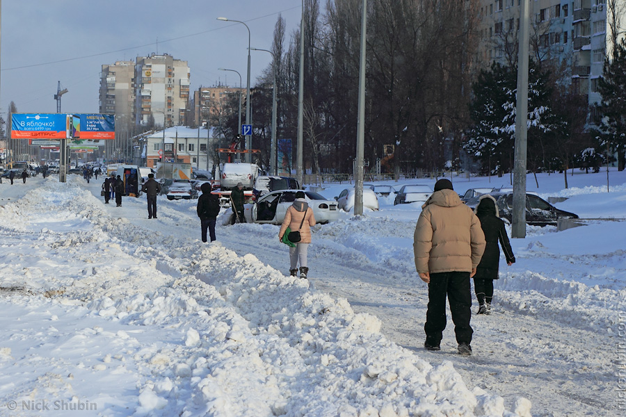 Odessa under thick snow