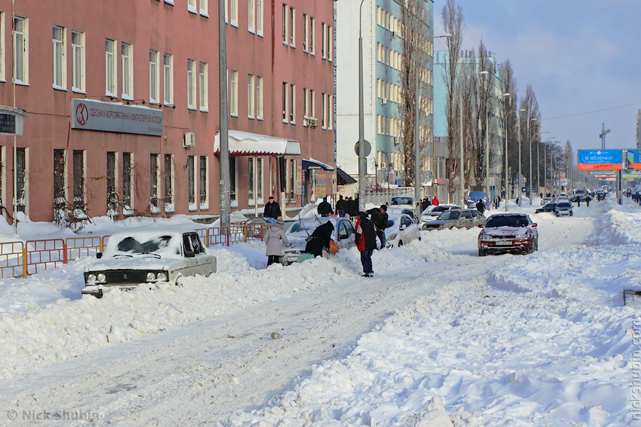 Odessa under thick snow